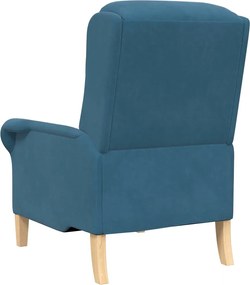 vidaXL Πολυθρόνα Μπλε 76 x 94 x 102 εκ. Βελούδο