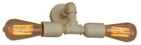 Απλίκα φωτιστικό MOMUS σωλήνες μαύρο μπεζ HL-105-2W Homelighting-77-2818-Μπεζ 77-2818