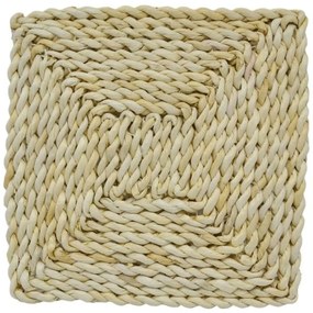 Σουπλά Ψαθινό Τετραγωνό 830831 25x25x1cm Natural Ankor Ψάθα