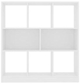 Βιβλιοθήκη Λευκή 97,5 x 29,5 x 100 εκ. από Επεξ. Ξύλο - Λευκό