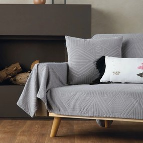 Μαξιλάρι Διακοσμητικό (Με Γέμιση) Delilah 22 Grey Kentia 45X45 Πολυέστερ