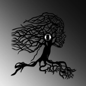 Wall Lamp Tree Woman Black