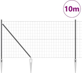 vidaXL Συρματόπλεγμα με ακίδες 10 x 1 μ (Π x Υ)