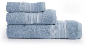 Πετσέτες Keylan (Σετ 3τμχ) Blue Nef-Nef Homeware Towels Set 70x140cm 100% Βαμβάκι