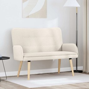 vidaXL Καναπές 2 ατόμων Κρεμ 115 x 61 x 87 εκ. Μπουκλέ