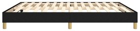 vidaXL Σκελετός Κρεβατιού Χωρίς Στρώμα Μαύρο 160x200 εκ.Υφασμάτινο