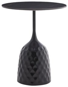 Βοηθητικό τραπέζι Kousien Inart μαύρο sintered stone Φ50x60εκ 101-000099 101-000099 Μαύρο