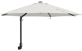 vidaXL Ομπρέλα Κήπου Μπεζ και Μαύρο 248 x 248 x 148 εκ.