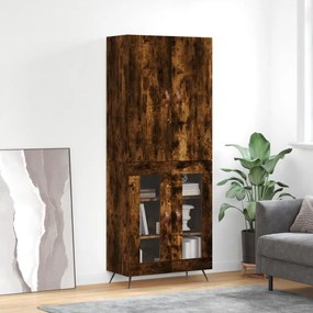 vidaXL Ντουλάπι Καπνιστή Δρυς 69,5x34x180 εκ. από Επεξεργασμένο Ξύλο