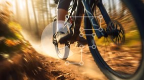 Intra Συλλεκτικό Ξύλινο Παζλ Plywood 4mm - Πρόσωπο που οδηγεί ποδήλατο στο δάσος Σε Ξύλινο Κουτί - Διαστάσεις: 10x10 cm – 25 κομμάτια