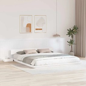vidaXL Σκελετός Κρεβατιού Λευκό 180 x 200 cm ξύλο