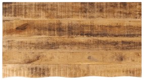 vidaXL Επιφάνεια Τραπεζιού 100x60x2,5 εκ. Live Edge Μασίφ Ξύλο Μάνγκο