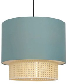 Φωτιστικό Οροφής Nisyros TF20832PG 2xΕ27 Φ40cm 150cm Veraman Aca Rattan,Fabric