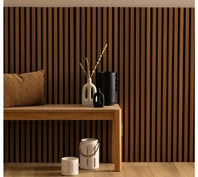 Ηχοαπορροφητική Επένδυση Τοίχου 3d Colva Atmosphera με διαστάσεις 60x2.1x120cm - Walnut