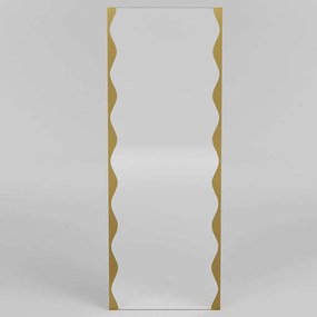 Καθρέπτης Τοίχου Melodia 552NOS2335 50x140cm Gold Aberto Design Metal, Glass