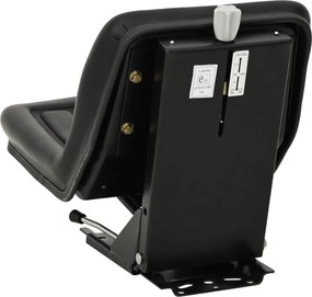 vidaXL Κάθισμα τρακτέρ με ανάρτηση Μαύρο 39,5 x 52 x 43 εκ.
