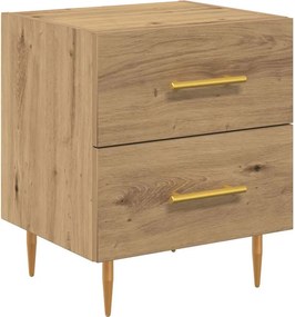 vidaXL Κομοδίνο 2 τεμ. Artisan Oak 40 x 35 x 47,5 εκ