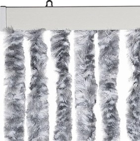 vidaXL Σήτα Εντόμων Λευκή / Γκρι 100 x 200 εκ. από Σενίλ