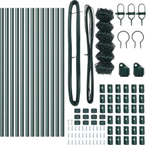 vidaXL Στύλος Περιφράξεων Πράσινο 0,8 x 25 μ (60 x 60 mm διχτυωτό)