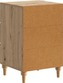 vidaXL Κομοδίνο Artisan Δρυς 43x 41 x 66,5 εκ Επεξεργασμένο Ξύλο