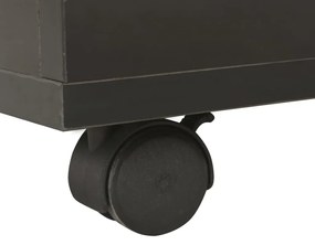vidaXL Τραπεζάκι Σαλονιού Γυαλιστερό Μαύρο 60x60x35 εκ. Επεξ. Ξύλο