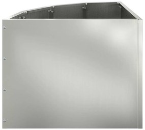 vidaXL Γωνιακό Ροδόδεντρο Ασημί 45 x 45 x 35 cm Γαλβανισμένος χάλυβας