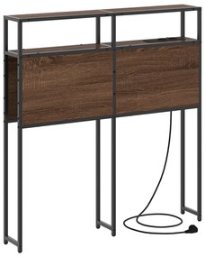 vidaXL Κεφαλάρι Αποθήκης Καφέ δρυς 80 cm Επεξεργασμένο ξύλο