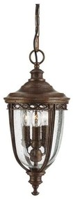 Κρεμαστό Φωτιστικό Οροφής 3xE14 Φανάρι 47cm IP44 English Bridle Elstead Lighting FE-EB8-M-BRB Μπρονζέ