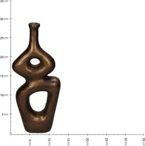 Βάζο ArteLibre Μπρονζέ Αλουμίνιο 11x5x29cm