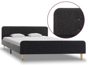 vidaXL Πλαίσιο Κρεβατιού Σκούρο Γκρι 160 x 200 εκ. από Λινάτσα