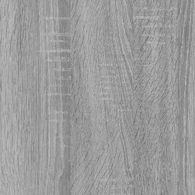 Τραπεζάκι Σαλονιού Γκρι Sonoma 80x50x40 εκ.Επεξεργασμένο Ξύλο - Γκρι
