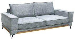 Τριθέσιος Καναπές Loftio Fylliana Γκρί χρώμα 220x95x89εκ 220x95x89 εκ.