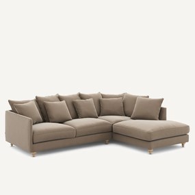 Γωνιακός καναπές-κρεβάτι βελούδινος, Lazare