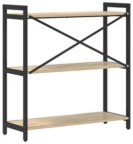 vidaXL Βιβλιοθήκη Sonoma Δρυς 80 x 30 x 83 εκ Επεξεργασμένο ξύλο