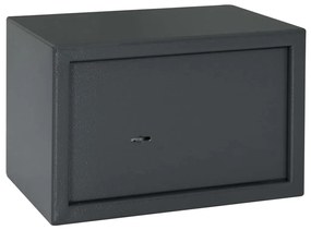 Χρηματοκιβώτιο με κλειδαριά Σκούρο γκρι 31 x 20 x 20 εκ. Ατσάλι