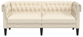 vidaXL Καναπές Διθέσιος Chesterfield Λινό