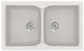 Sanitec Classic 336 Metallic Ice Ένθετος Νεροχύτης 90cm