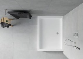 Mexen Rio ορθογώνιος ντουζιέρα 100 x 80 cm, λευκή - 45108010