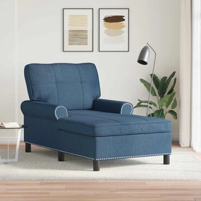 vidaXL Χαλάρωση με μαξιλάρι Μπλε 91 x 157 x 91 εκ. ύφασμα