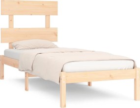 vidaXL Πλαίσιο Κρεβατιού 90 x 200 εκ. από Μασίφ Ξύλο