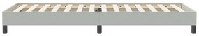 vidaXL Box Spring κρεβάτι χωρίς στρώμα ανοιχτό γκρι 100x220 εκ.