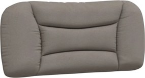 vidaXL Κρεβάτι με Στρώμα Hvar Taupe 80x200 εκ. Υφασμάτινο