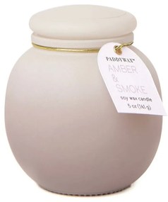 Κερί Σόγιας Αρωματικό Orb Σε Γυάλινο Δοχείο Amber And Smoke 141gr 7,5x8cm Paddywax Κερί Σόγιας