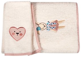 Σετ Πετσέτες Παιδικές 2τμχ Baby Essential 8859 Pink 5204850259280