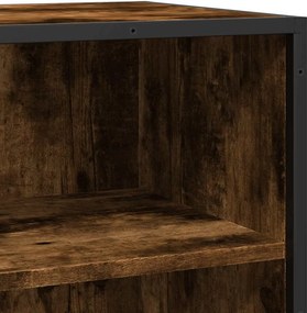 vidaXL Ραφιέρα Καπνιστή Δρυς 35,5x35x76 εκ. Επεξ. Ξύλο + Μέταλλο