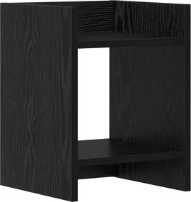 vidaXL Βάση φυτών 2 τεμ. Μαύρη Δρυς 30 x 30 x 40 cm Επεξεργασμένο Ξύλο