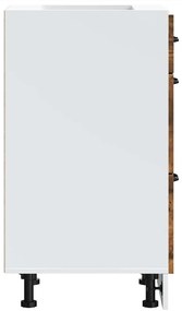 vidaXL ντουλάπι βάσης κουζίνας Kalmar Καπνιστή δρυς Επεξεργασμένο Ξύλο