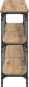 vidaXL Τραπέζι κονσόλας Artisan Oak 150 x 29 x 75 εκ