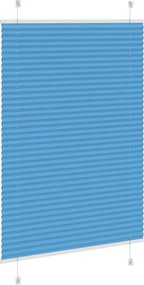 vidaXL Πλισέ περσίδα Μπλε 100x150 cm Πλάτος υφάσματος 99,4 cm