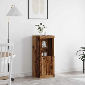 vidaXL Πλαϊνό γραφείο Καφέ 41 x 37 x 100 εκ Επεξεργασμένο ξύλο